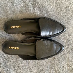 Express pointed toe slide loafers